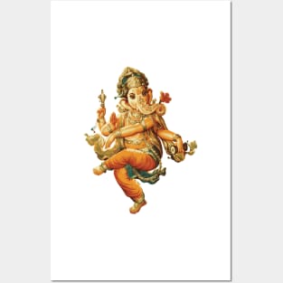 Ganesh , Hindu God Of Good Tidings Posters and Art